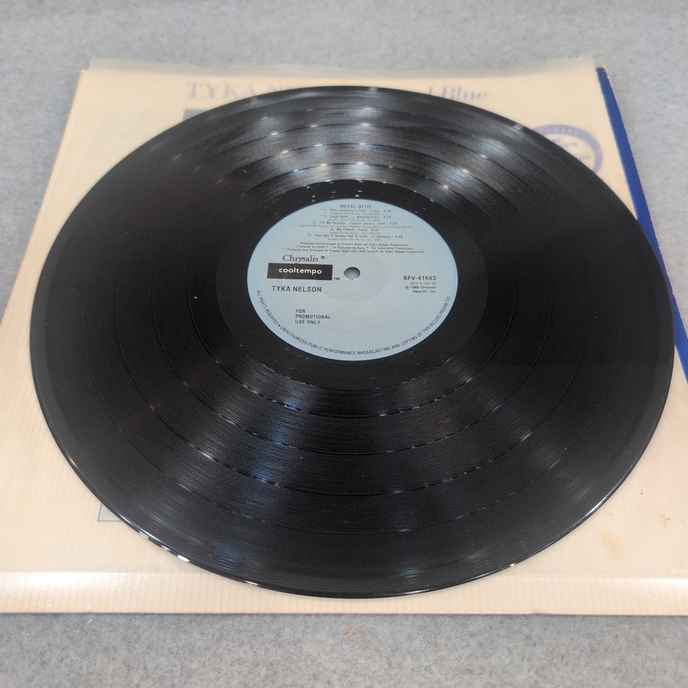 Tyka Nelson Royal Blue Vinyl LP 1988 Chrysalis BFV-41643 Promo Gold Stamp VG+ - Picture 5 of 5